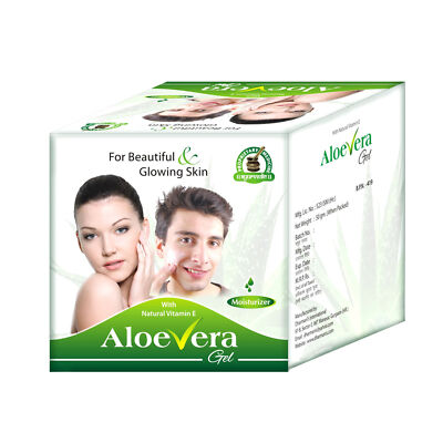 Aloe Vera Gel Natural Herbal Skin Care Hydrating Moisturizer Cream 1.76 oz