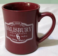 Vintage Salisbury University Maryland RFSJ Inc. Maroon Tea Coffee Mug Cup 16 oz