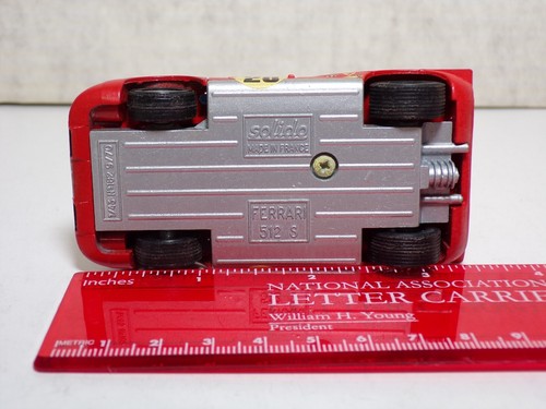 Solido Ferrari 512 S #182 9/70 1:43 Scale Die Cast Model Red France 2D 020923WT3 - Picture 4 of 4