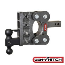 GENY BOSS 10K TorsionFlex 5" Drop Adjustable 2" Hitch + Dual Ball Pintle 1.1K TW