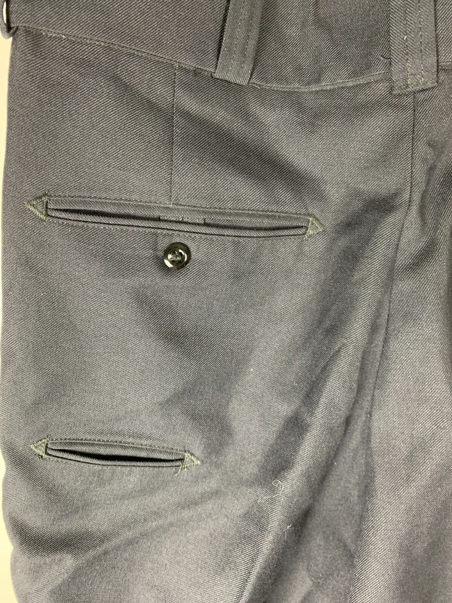 New Vintage Hercules Uniform Work Pants Blue Size 32x33 Black