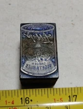 Vintage Letterpress Printing Block Libby's Canned Garden Vegetables Advertising