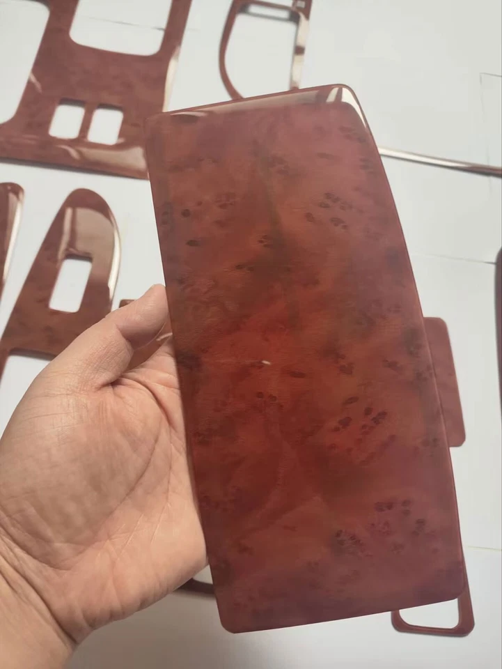 For Toyota Land Cruiser 98-02 Wood Grain Full Set interior Decor Trim Decal Kit - Image 3 of 4