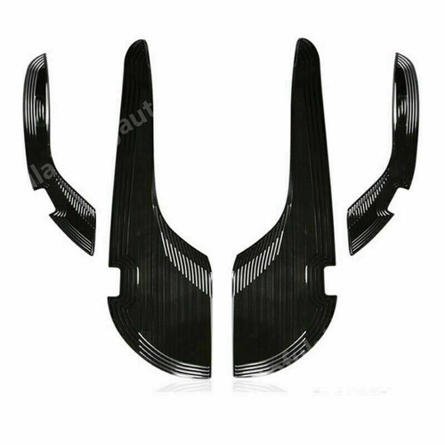 4X For 2018-2022 Toyota Camry Black steel Inner Door Anti-Kick Panel Guard cover - Picture 5 of 5