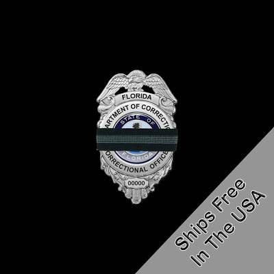 Corrections Officer Thin Gray Line Mourning Band Honor The Fallen DOC Correction