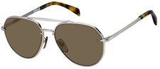 David Beckham DB7037 08JD/70 Men's Palladium Brown / Brown Mirrored Sunglasses