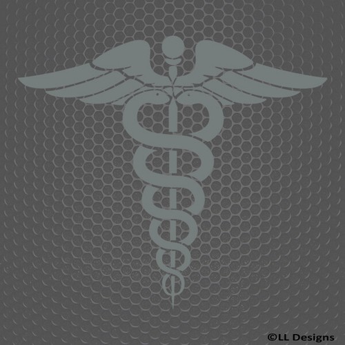 Caduceus Medical Symbol Health EMT First Respond Vinyl Decal - Choose Color/Size - Picture 7 of 31