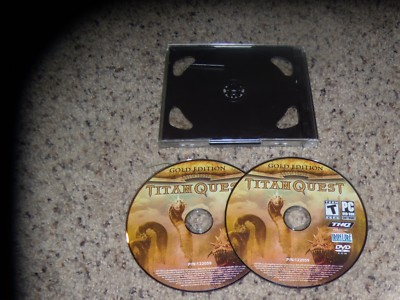 Titan Quest Gold Edition (PC, 2007) Game Replacement disks - no key