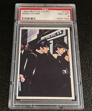 1964 Beatles Diary PSA 8 #15A John Lennon Card Topps Ringo Starr George Harrison
