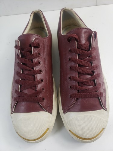 ZAPATILLAS DE CUERO CONVERSE JACK PURCELL DESIGNER UK 8 EU 42.5 PARA HOMBRE ROJO BORGOÑA - Imagen 6 de 12