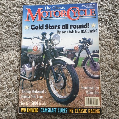 Rare Classic MotorCycle Magazine May 1996 Vol 23 No 5 Norton 500T, Bantam, Honda