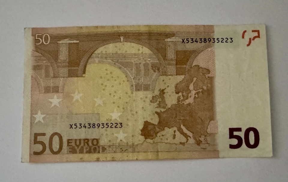 RARE : Billet de Banque de 50 Euros Année : 2002 - SIGNÉ J. C. Trichet - Série X - Photo 2/3