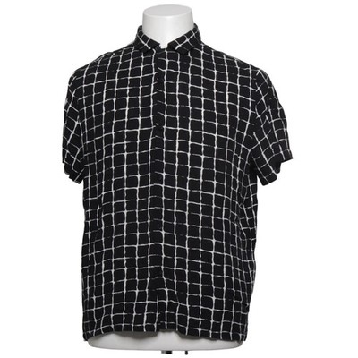 Topman, Kurzarmhemd, Größe: M, Schwarz/Weiß, Viskose, Herren #L5P