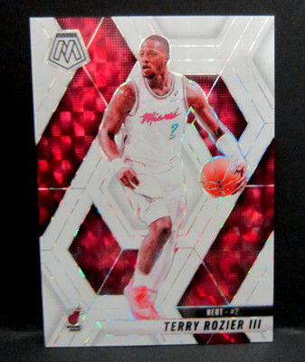 Terry Rozier III 2024-25 Panini Mosaic White&Burgundy Prizm#9/25!Heat G Star