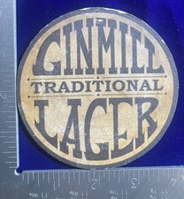 GINMILL LAGER NORTH BREWING NY 4 INCH ROUND B...
