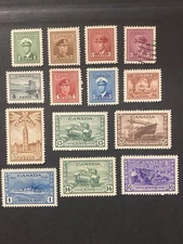 Canada #249-262 1942-43 George VI War Issue Set/14 MLH + 1 used