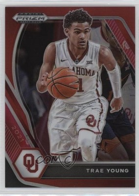 2021-22 Panini Prizm Draft Picks Red Prizm 108/299 Trae Young #78 o7m