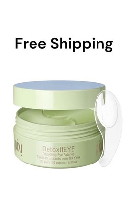 Pixi DetoxifEYE Depuffing Eye Patches 30 Pairs Caffeine & Cucumber New Sealed