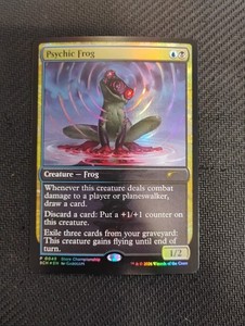 Psychic Frog 0049 Foil Store Championship Promo Secrets of Strixhaven