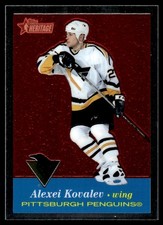 2001-02 Topps Heritage Refractors Alexei Kovalev 147/558 Pittsburgh Penguins #52
