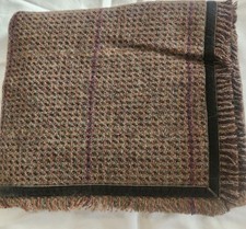 Vintage Ralph Lauren Adriana Brown Wool Euro Shams Set 2pc . NWT