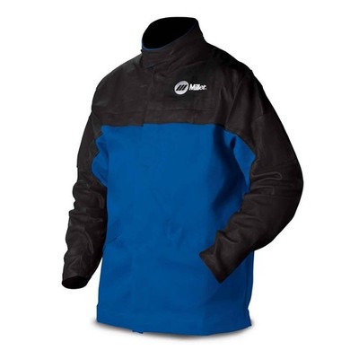 Miller 231081 Combo Leather and Indura Welding Jacket Size Medium