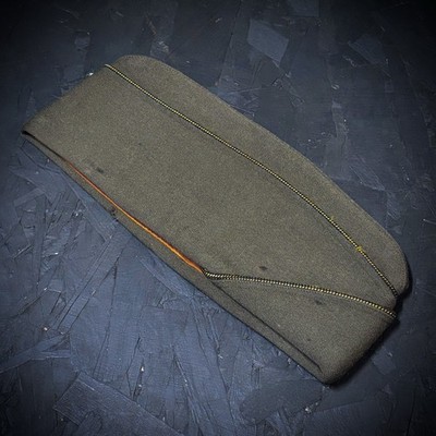 WW2 U.S Officer Garrison Overseas Cap (With Lieutenant Bar)
