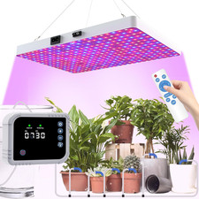 Smart LED Grow Light with Auto Watering Remote, 3 Modes for Indoor Plants