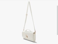 Few Moda Clutch with Crossbody Strap Cream NEW