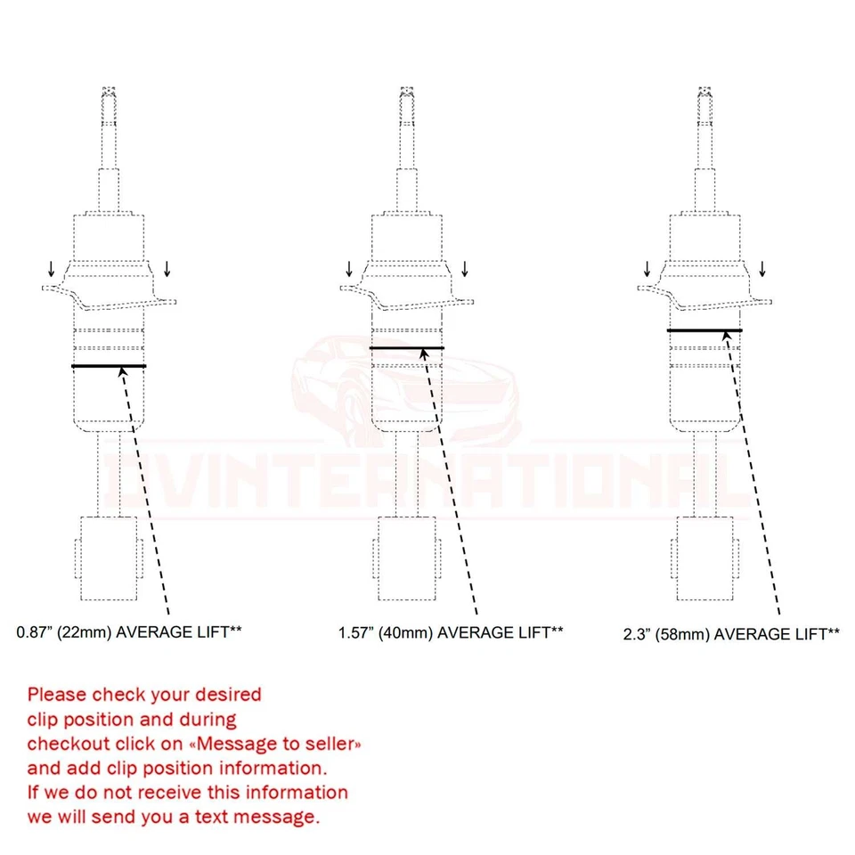 Enrolladores delanteros Bilstein 5100 0,9-2,3" elevación para Toyota Tundra 2x2 sin TRD 07-21 Foto 3 de 3