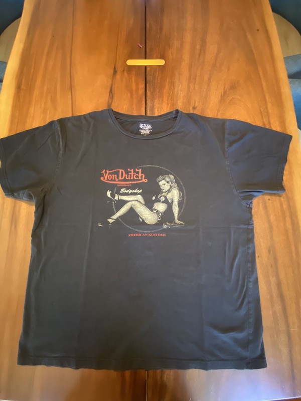 Von Dutchbodyshop American Customs T Shirt. Hot Rod Street Rod Rat Rod