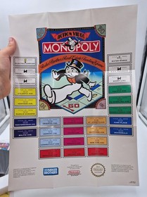 Monopoly - Nintendo NES - Complet avec Poster - NTSC-US USA - Near Mint