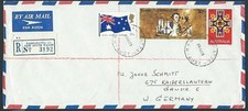 AUSTRALIA 1970 airmail cover to Germany - nice franking....................44800