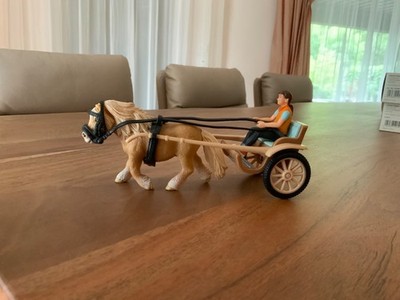 Schleich 42040 Kutsche Sulky mit Shetland Pony Neu