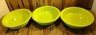 3 Fiesta HLC 7" Chartreuse Coupe Soup Bowls Fiestaware USA Retired