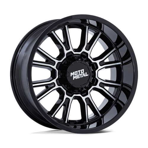 20x9 Moto Metal MO810 Legacy Gloss Black Machined Wheels 8x6.5 (1mm) Set of 4 - Picture 1 of 5