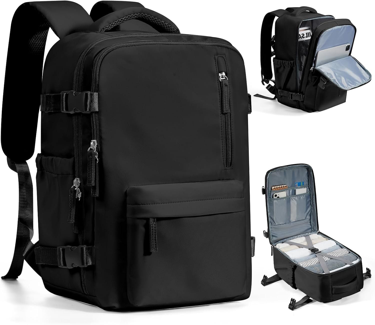 SEAFEW for Ryanair/Wizz 40x30x20 Underseat Cabin Bag,Small Travel Backpack Cabi