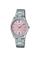 Casio LTP-V005D-4B Women's Standard Stainless Steel Black Dial Analog Watch