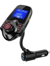 ONN Upgraded 2026 Bluetooth Car FM Transmitter, 1.44  LCD Display, Flexible Goos