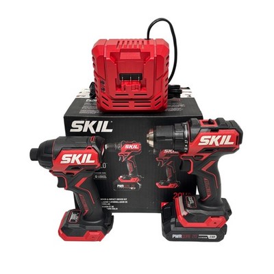 Skil CB8437B-10 PWR CORE 20V Li-Ion Brushless 1/2'' Drill / 1/4'' Impact Driver