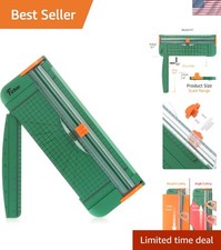 Versatile 12 Inch Titanium Paper Trimmer with Safety Blade for Crafts  Projects