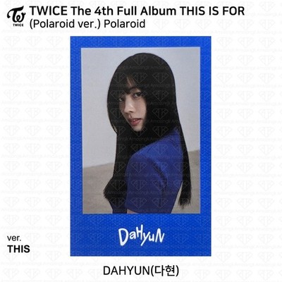 TWICE 4th Full Album THIS IS FOR Polaroid ver. Photocard Polaroid