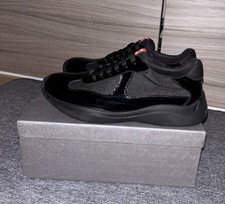 PRADA Sneaker Herren Schwarz EU 44,5 Low Top ...
