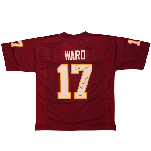 Charlie Ward Autographed Signed FSU Florida State (Garnet #17) Custom Stitched Jersey w 