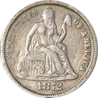 1872-P Seated Liberty Dime