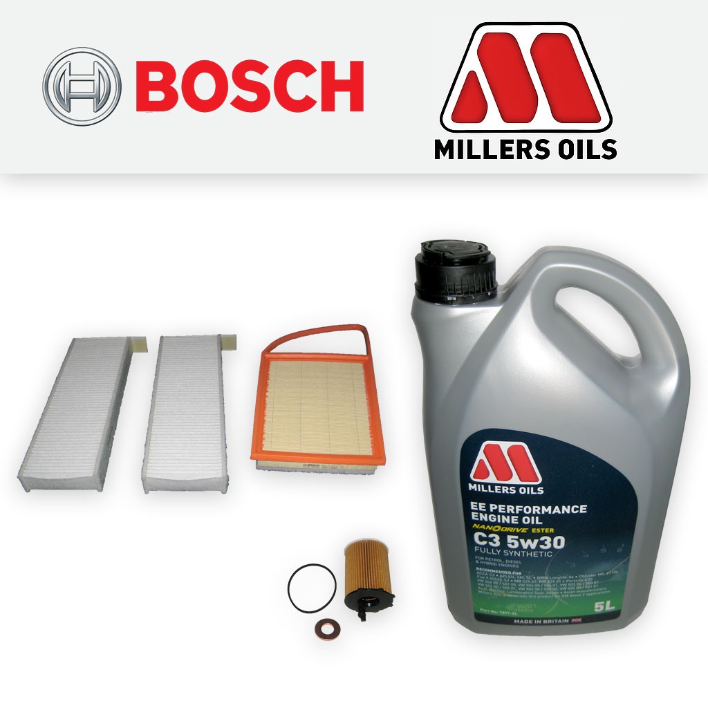 Peugeot 3008 1.6 HDi DV6C 2010-2016 Service kit - Oil Air Cabin Filters + EE Oil