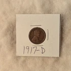 1917-D  US Lincoln Wheat Cent  Coin      "Free Shipping"