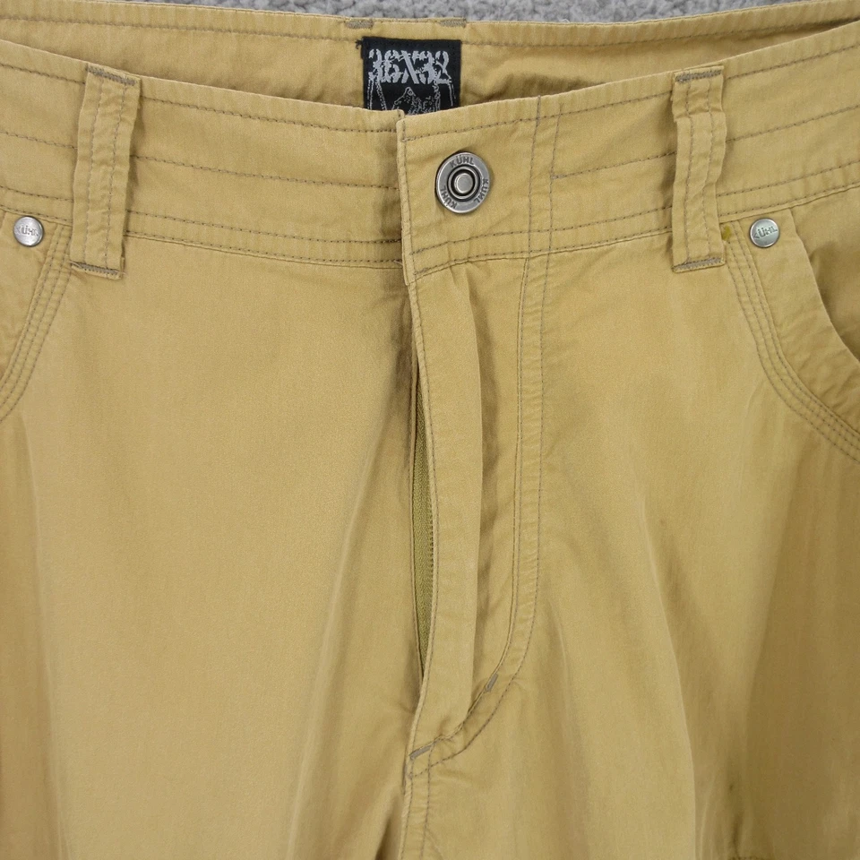 Calça Kuhl Masculina Tamanho 36X32 Leve Perna Reta Bolsos Casuais Ao Ar Livre - Imagem 3 de 4