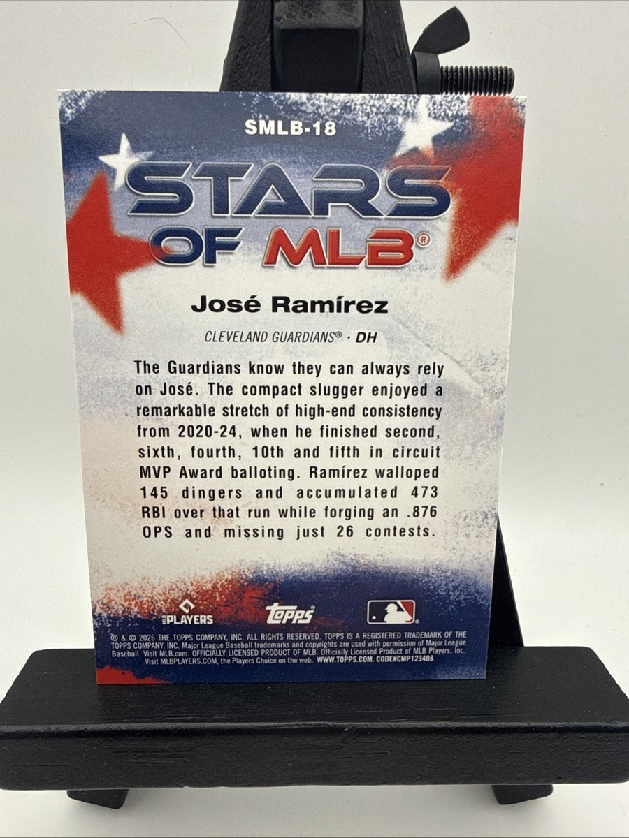 2026 Topps Series 1 #SMLB-18 JOSE RAMIREZ - Stars Of MLB