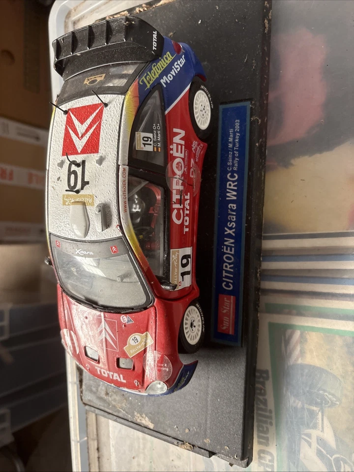 Sun Star 1/18 Citroen Xsara WRC Sainz Rally of Turkey 2003 4402 Tatty Paint - Image 4 of 4